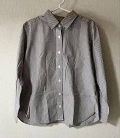 無印良品　ストライプシャツ