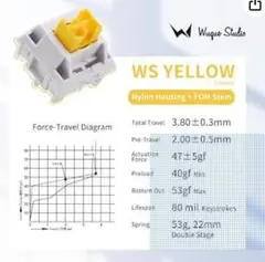 WS yellow switch 15pcs
