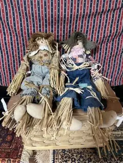 カントリードール　ハンドメイド　手作り　カカシ２個セット