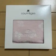 【訳あり】courrèges ピンク花柄トイレットペーパーホルダー