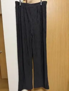 レディース ワイドレッグパンツ 黒