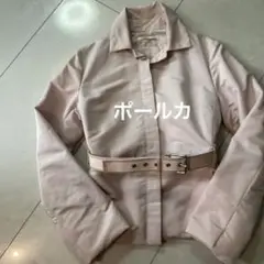 ポールカ ジャケットピンク