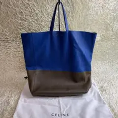 CELINE セリーヌ ホリゾンタルカバ 2トーン オールレザー トートバッグ