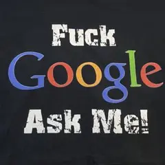 1602 FUCK Google Ask Me! 企業T ヴィンテージT