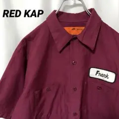 N-4638 RED KAP アメリカ古着 ワークシャツ MARVELコラボ L