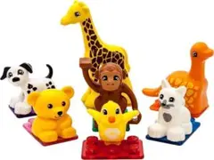 マグネット式動物アクションフィギュアセット 子どもの脳の発達 7ピース