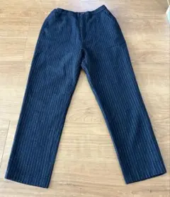B:MING BEAMS パンツ テーパード クロップド ウール ストライプ M