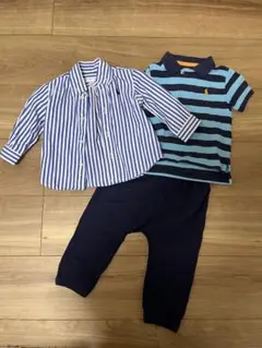 Ralph Lauren まとめ売りポロシャツ、シャツ、パンツ　3点 12M