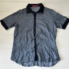 ◆RIELABO ニコルクラブフォーメン　ブラック半袖シャツ　サイズ50◆