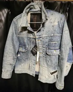 【美品】BACKLASH デニムジャケット ダメージ加工 レザー S LAUNCHED | BACKLASH xx Wrangler Collaborations. – LOOM OSAKA