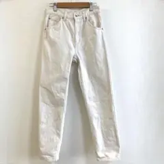 ユニクロ　ストレートジーンズ　デニムパンツ　白　ホワイト　24インチ(61cm)