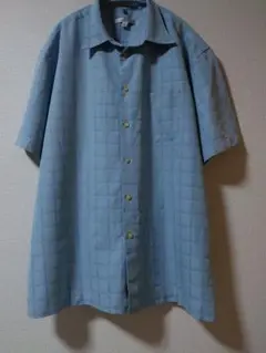 GEORGE BEENE ライトブルー 半袖シャツ XL
