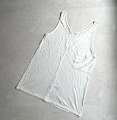マウジー moussy タンクトップ〔F〕薄手 インナー ホワイト ノースリーブ