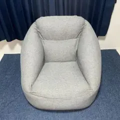 無印良品　空気でできたソファ　グレー