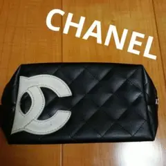 CHANEL　ポーチ　カンボンライン　ココマーク　キルティング　ノベルティ