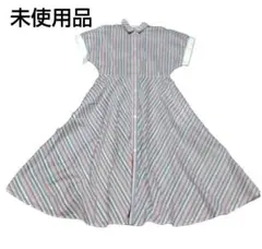 処分セール　未使用品　イヴィスト　シャツワンピース　ロングワンピース　夏ワンピ