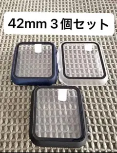 Apple アップルウォッチ　カバー　画面フィルム　42mm フルカバー　一体型