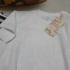 無印良品、新品１枚クルーネック半袖Tシャツ 120cm