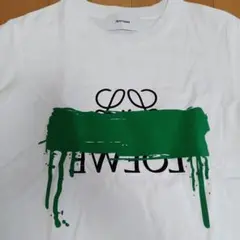 新品　Account 　Tシャツ　ホワイト 半袖 Tシャツ グリーンプリント