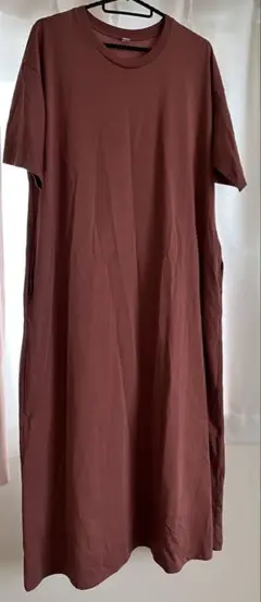 ユニクロ　エアリズムコットンワンピース 半袖 WOMEN XL ピンク