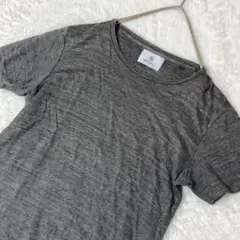 リヴォラ　RIVORA　Tシャツ　トップス　ダークグレー　麻　S
