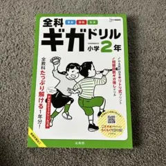 全科ギガドリル 小学2年　20ページほど使用済み（使用済みは抜き取っています）