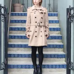 BURBERRY LONDONバーバリーロンドンカシミア混ウールトレンチコート
