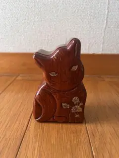 小物入れ　置物　カラクリ　猫