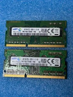 290 ノートPC用DDR3L-1600 PC3L-12800S 4GB×2本