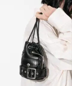 【美品】beautiful people　ライダースミニバッグ