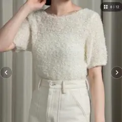 tape yarn short sleeves tops