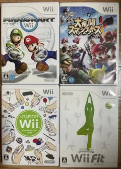 Wiiソフト　4本まとめ売り　大乱闘スマッシュブラザーズX 他