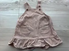 futafuta♡コーデュロイ フリル付きジャンパースカート (90cm)
