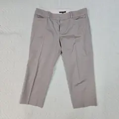【23区】薄 グレー クロップドパンツ 42 オンワード オフィスカジュアル