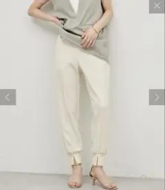 LARUTA カットジョーゼットジョグパンツ　24aw