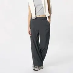 新品未使用 UNIQLO 感動ワイドパンツ丈長め＋ Sサイズ