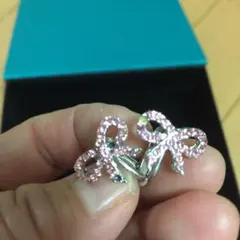リボンイヤリング