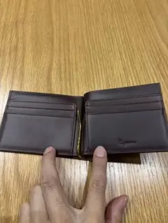 ダークブラウン マネークリップ