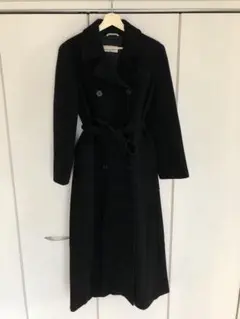 MAXMARA マックスマーラ ロングコート 黒 L LYCRA 白タグ