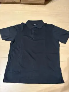 UNIQLOエアリズムコットンカノコポロシャツMサイズ　ブラック