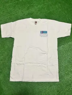 ホワイトコットンTシャツ フロントプリント