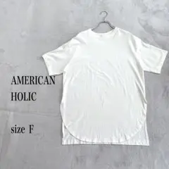 AMERICAN HOLIC ラウンドネック ビッグTシャツ size F