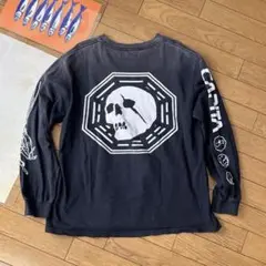 00s CAPITA ロンT 長袖Tシャツ 黒 フェード スカル