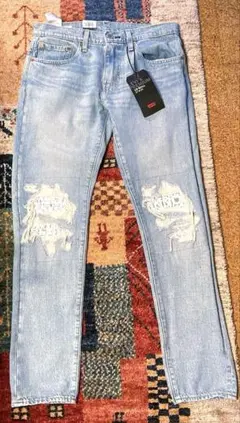 LEVI'S 512 LO-BALL W32 ストレッチ 試着のみ ダメージ加工