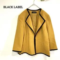 BLACK LABEL ノーカラージャケット マスタード