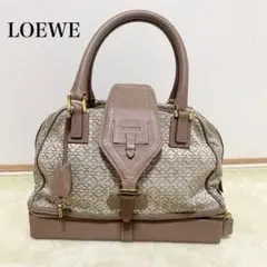 LOEWE ロエベ ボストンバッグ アナグラム リピート トラベラー ベルト