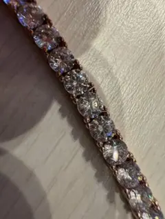 S925 ジルコニアセット 5ct テニスブレスレット　腕周り18cm