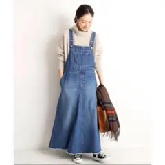 SLOBE IENA デニムジャンパースカート デニムワンピース