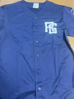☆美品！Rugged ネイビー べーズボールシャツ M