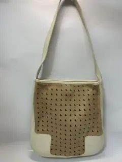 ロエベ LOEWE パンチング ショルダーバッグ アナグラム ロゴ スウェード